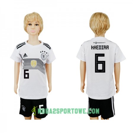 Koszulka Niemcy Khedira 6 Dziecięcy Mistrzostwa Świata 2018 Domowe Stroje Piłkarskie